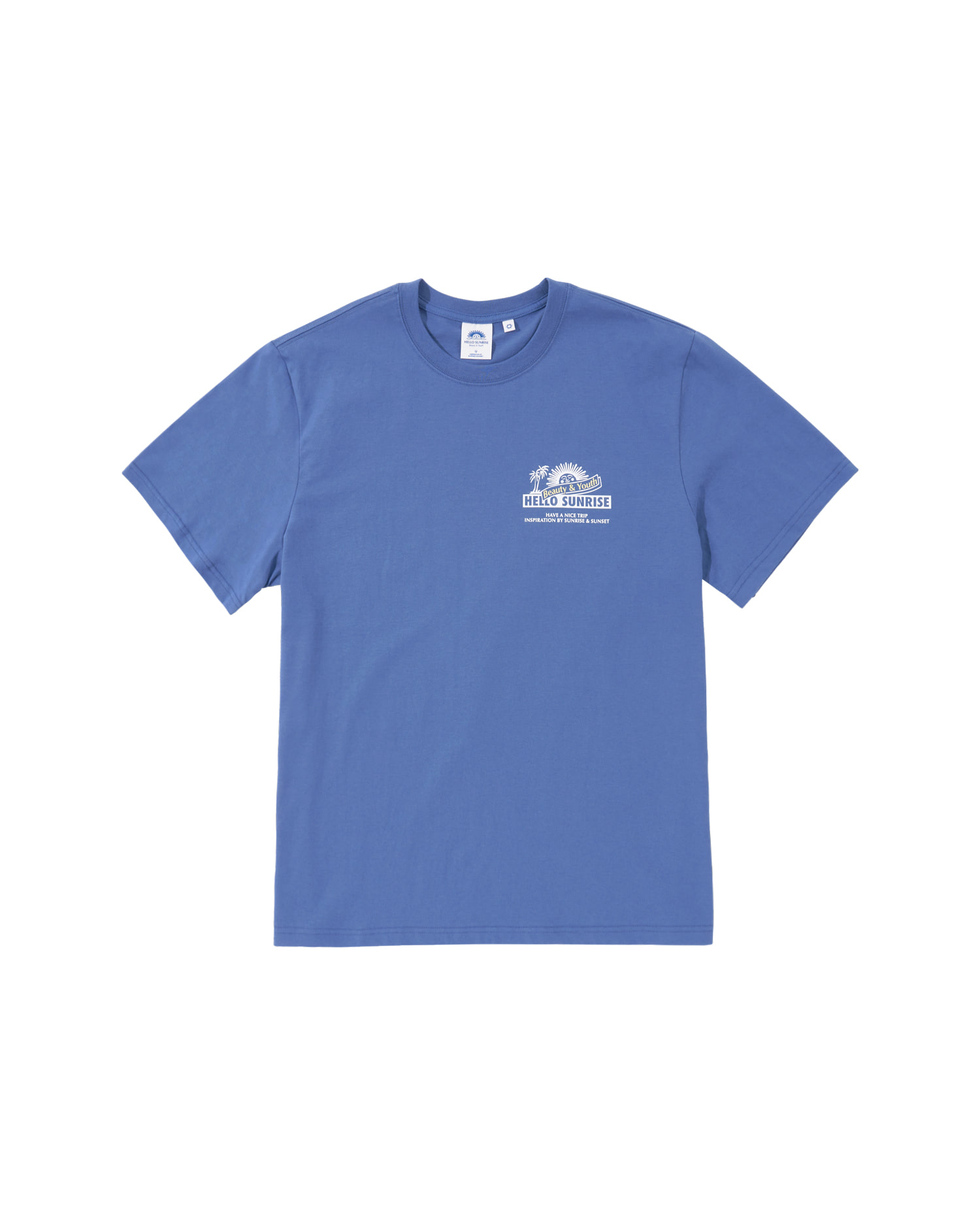 【HELLO SUNRISE】 B&Y X HS Ribbon Logo T-Shirt /追跡付 뷰티앤유스