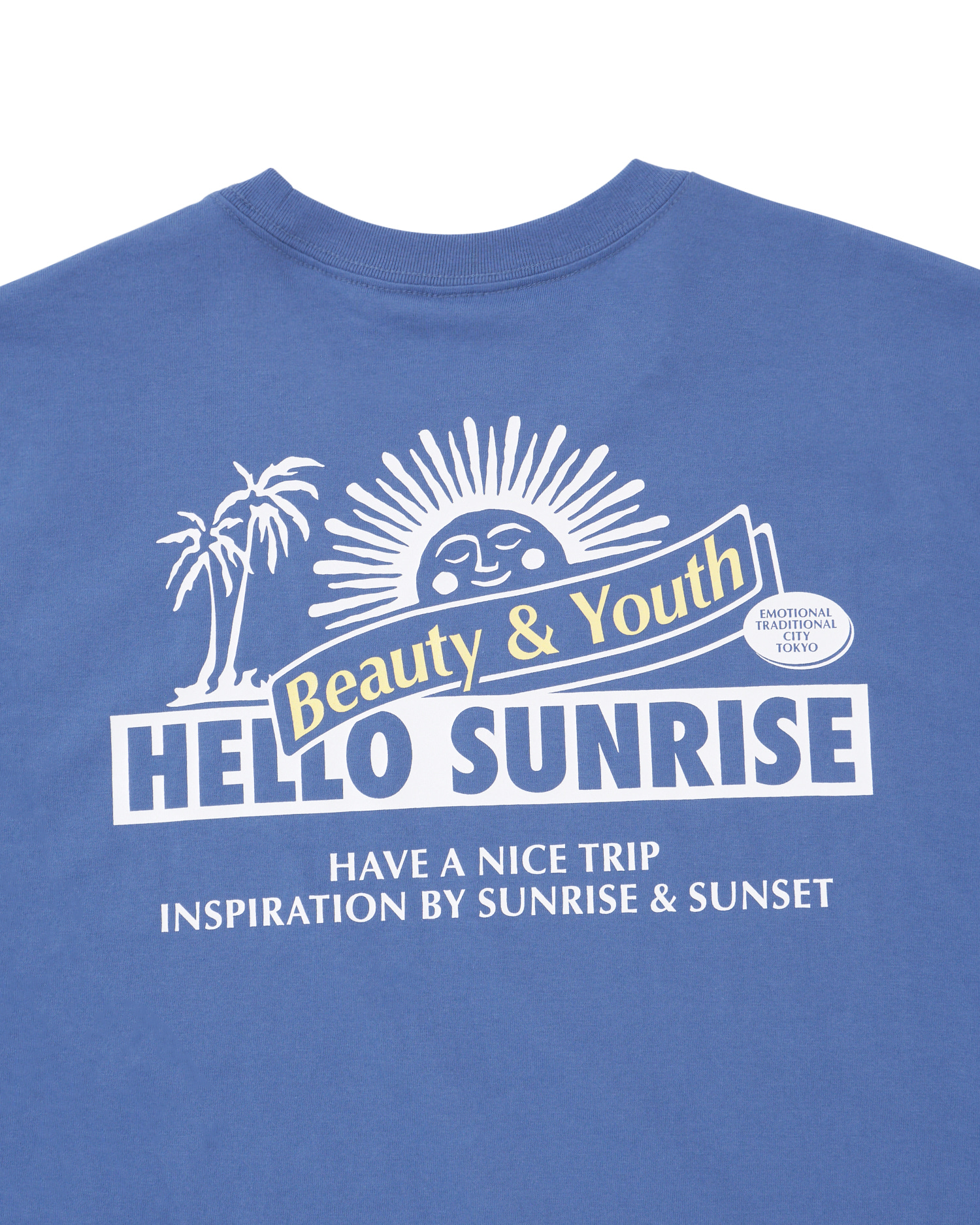 【HELLO SUNRISE】 B&Y X HS Ribbon Logo T-Shirt /追跡付 뷰티앤유스