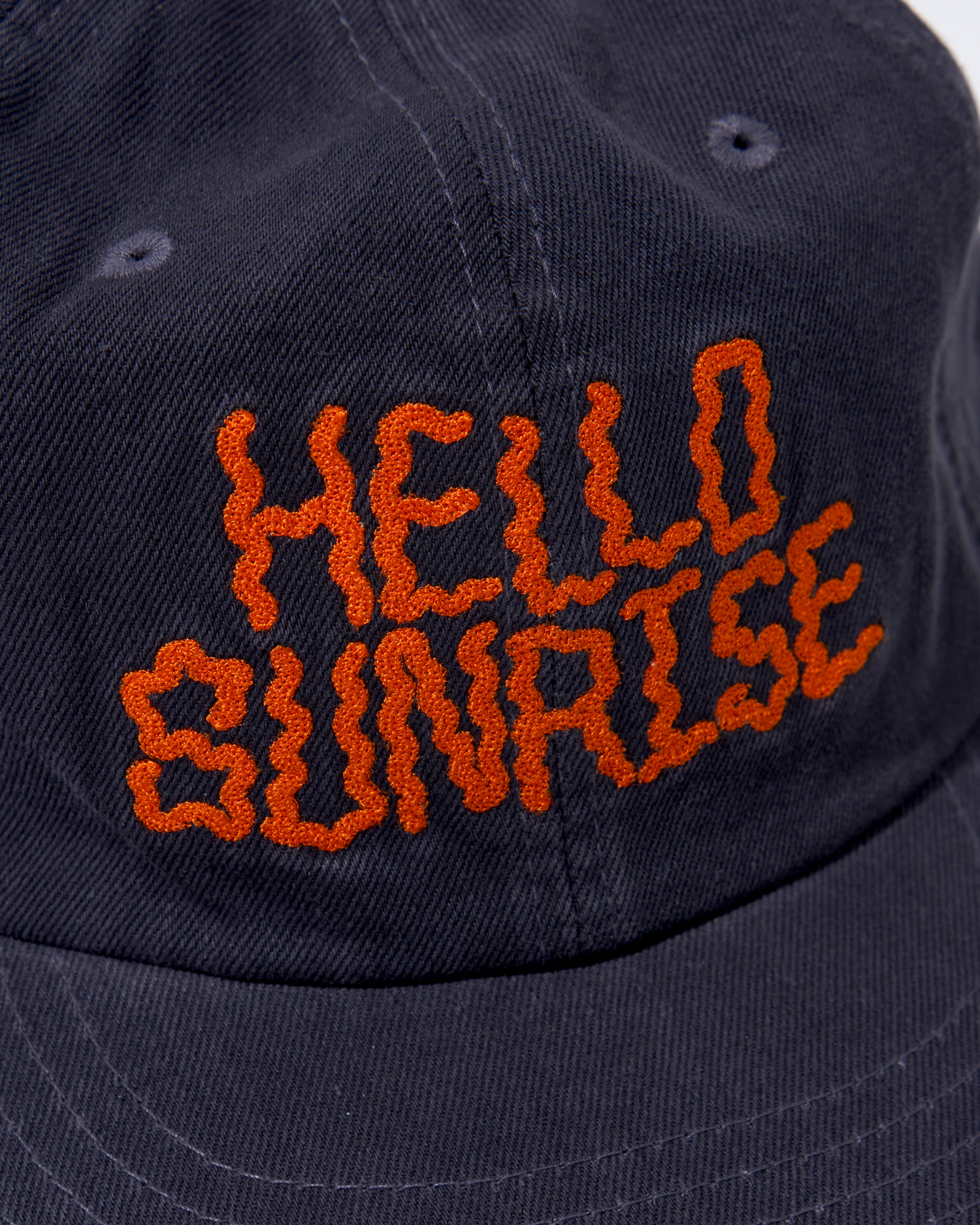 HELLO■Washed Doodle Typo Relaxed Fit 6Panel Cap_Charcoal Washed Doodle Typo Relaxed Fit 6Panel Cap_Charcoal - Hello