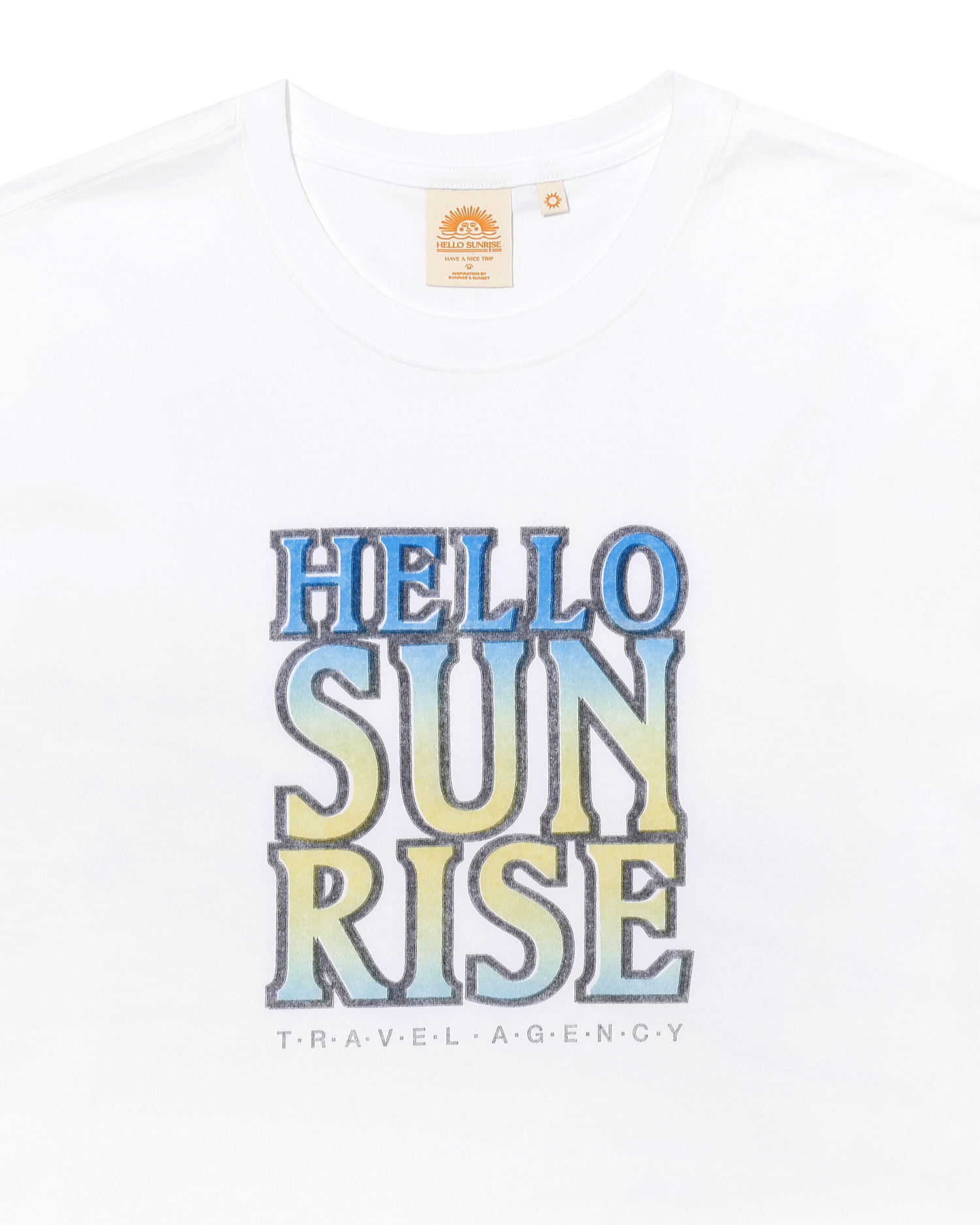 【HELLO SUNRISE】 Hello Sunrise Gradient Typo Tee /追跡付 HELLO SUNRISE】 Hello Sunrise Gradient Typo Tee /追跡付