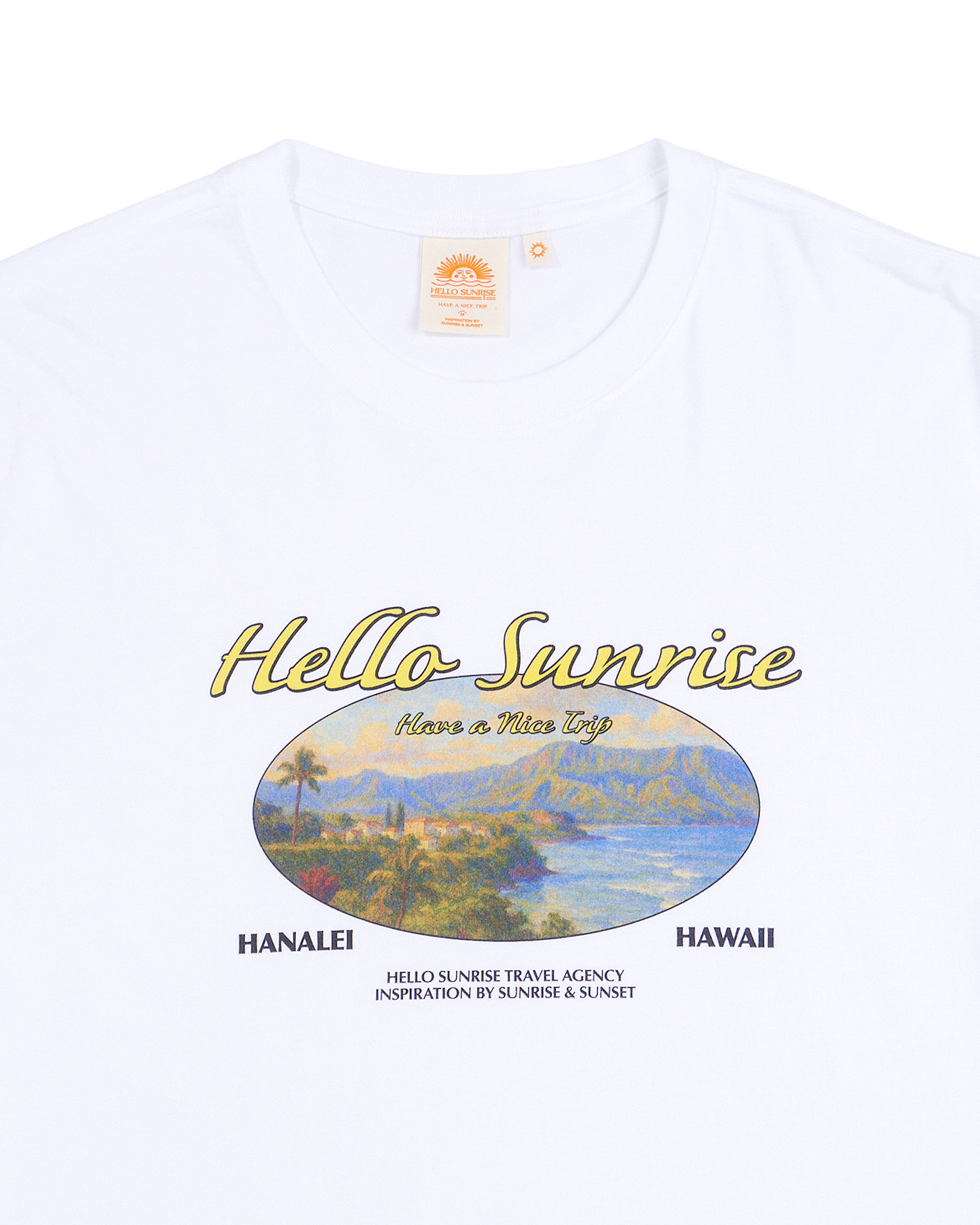 【HELLO SUNRISE】 HS Info Graphic Tee /追跡付 Tops - Hello Sunrise