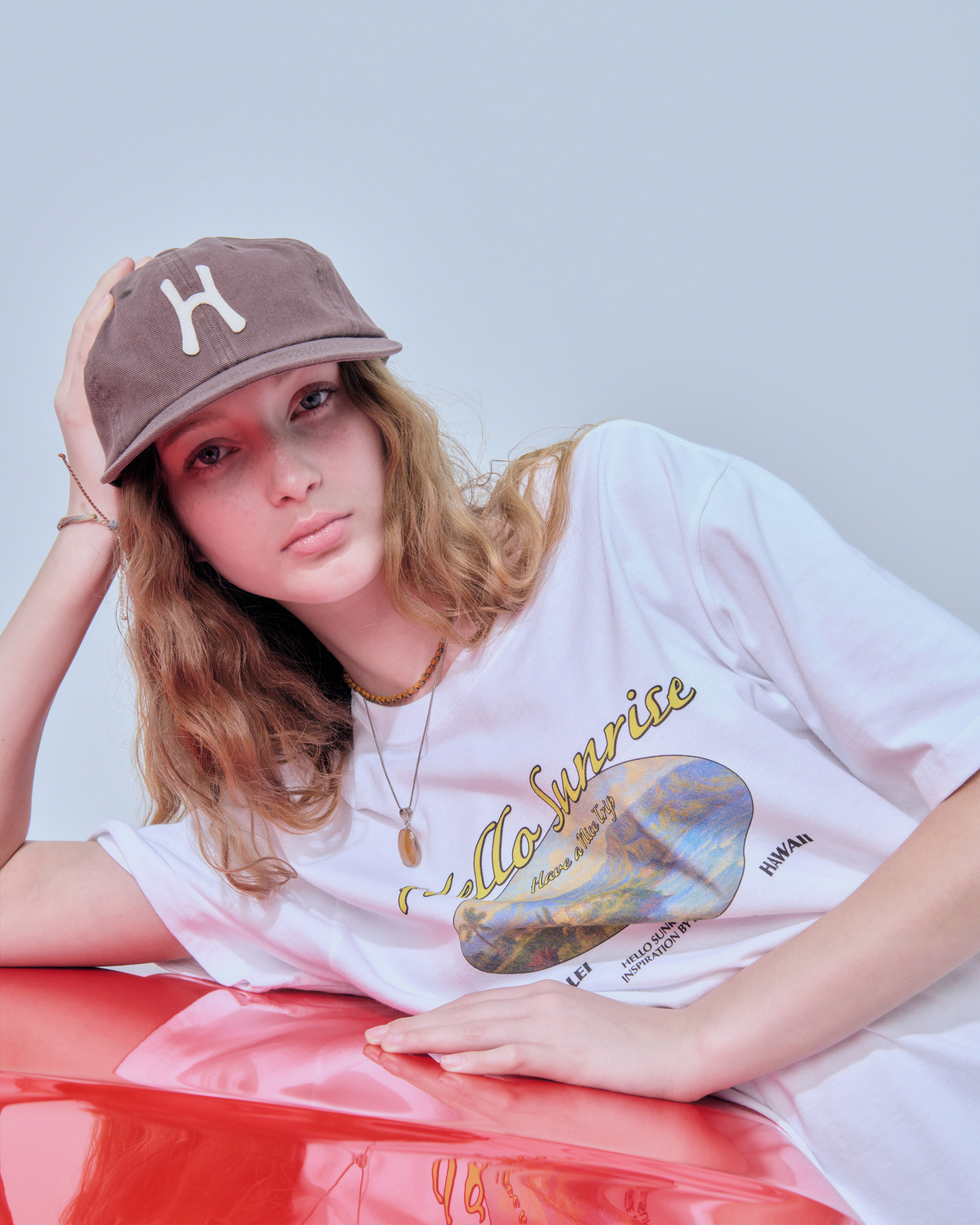 【HELLO SUNRISE】HS Hanalei Bay Tee /追跡付 Tops - Hello Sunrise