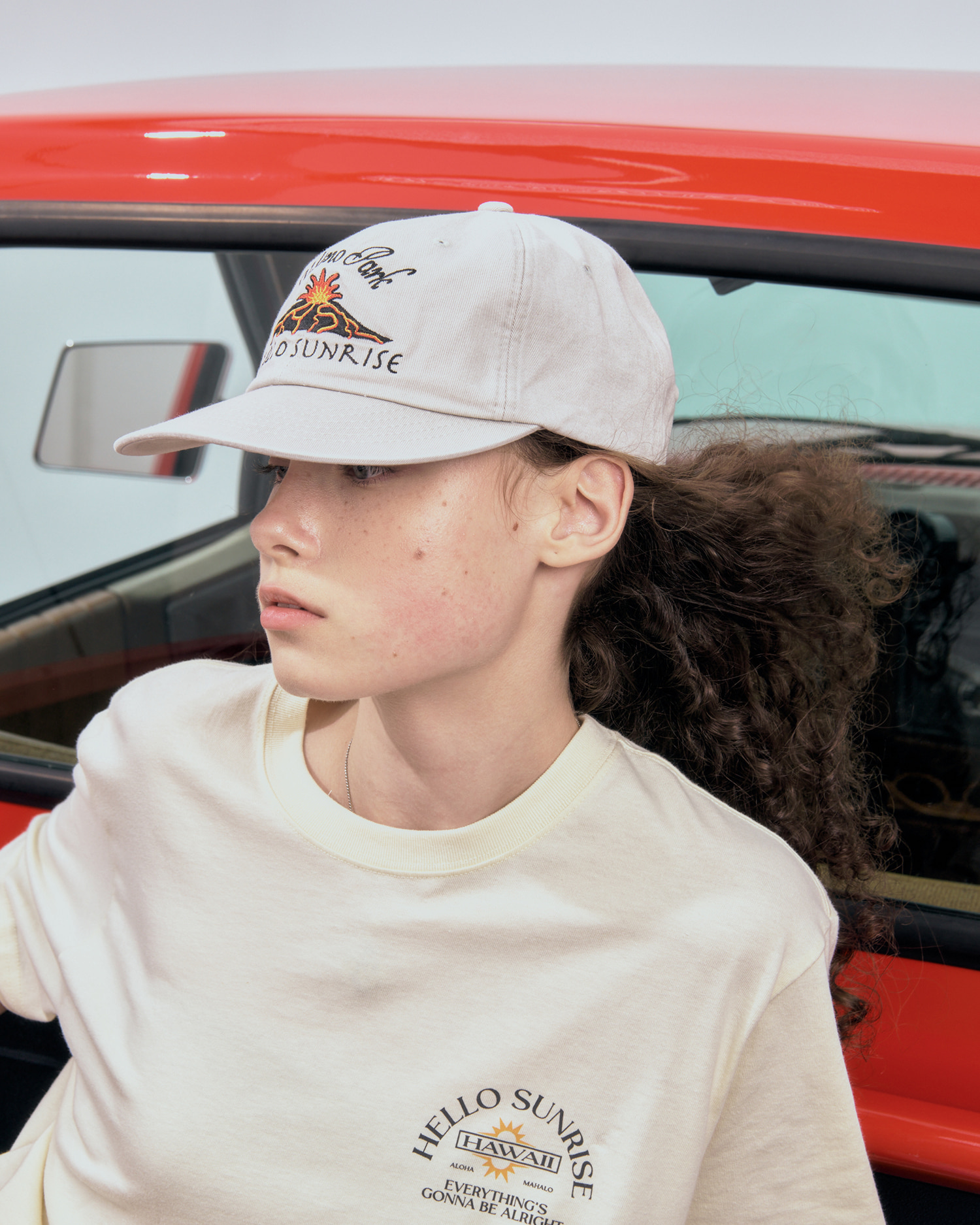 HELLO■Two Tone Washed OG Logo 6panel Cap_ Beige & Charcoal ciatre x HS Two Tone Washed OG Logo Cap | ciatre