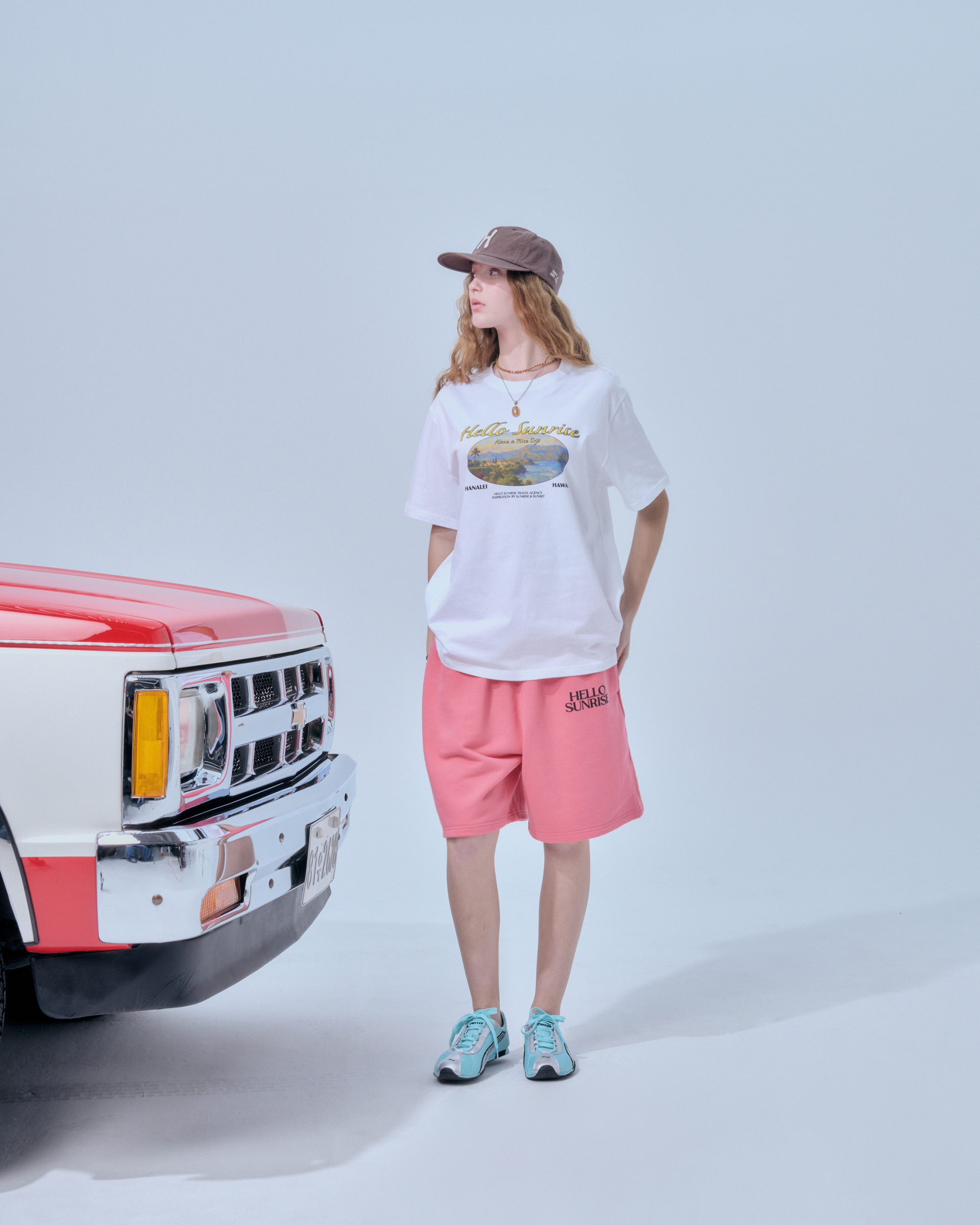 ★韓国の人気★【SATUR】★Sunrise in Heart Graphic T-Shir.t★ 韓国SATUR セター】Citron Summer Graphic T-Shirt (SATUR/T
