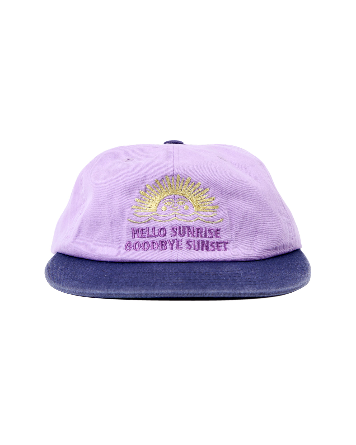 Hello Sunrise ウォッシュドHSアーチロゴキャップ Navy/Orange