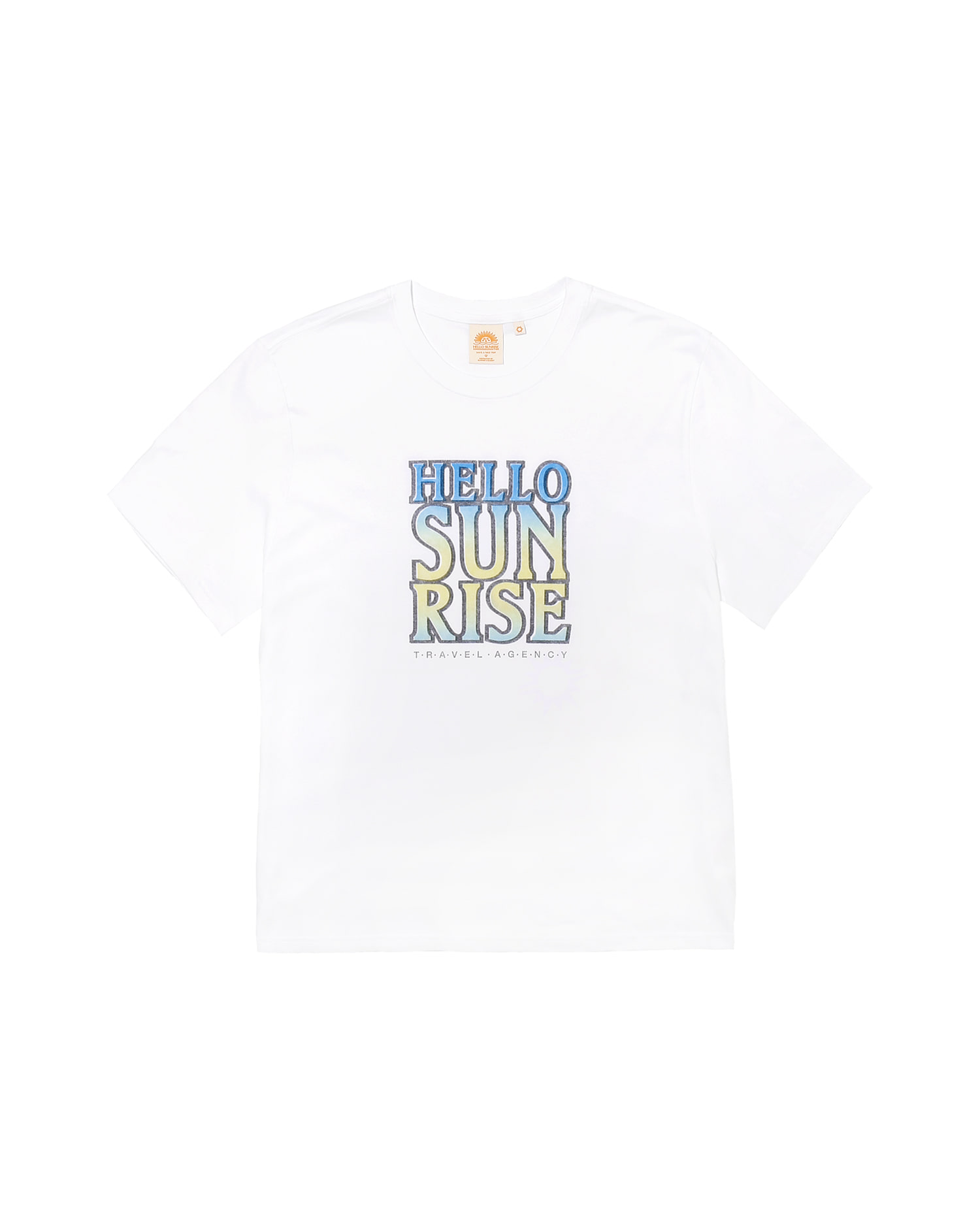 【HELLO SUNRISE】 Hello Sunrise Gradient Typo Tee /追跡付 헬로선라이즈