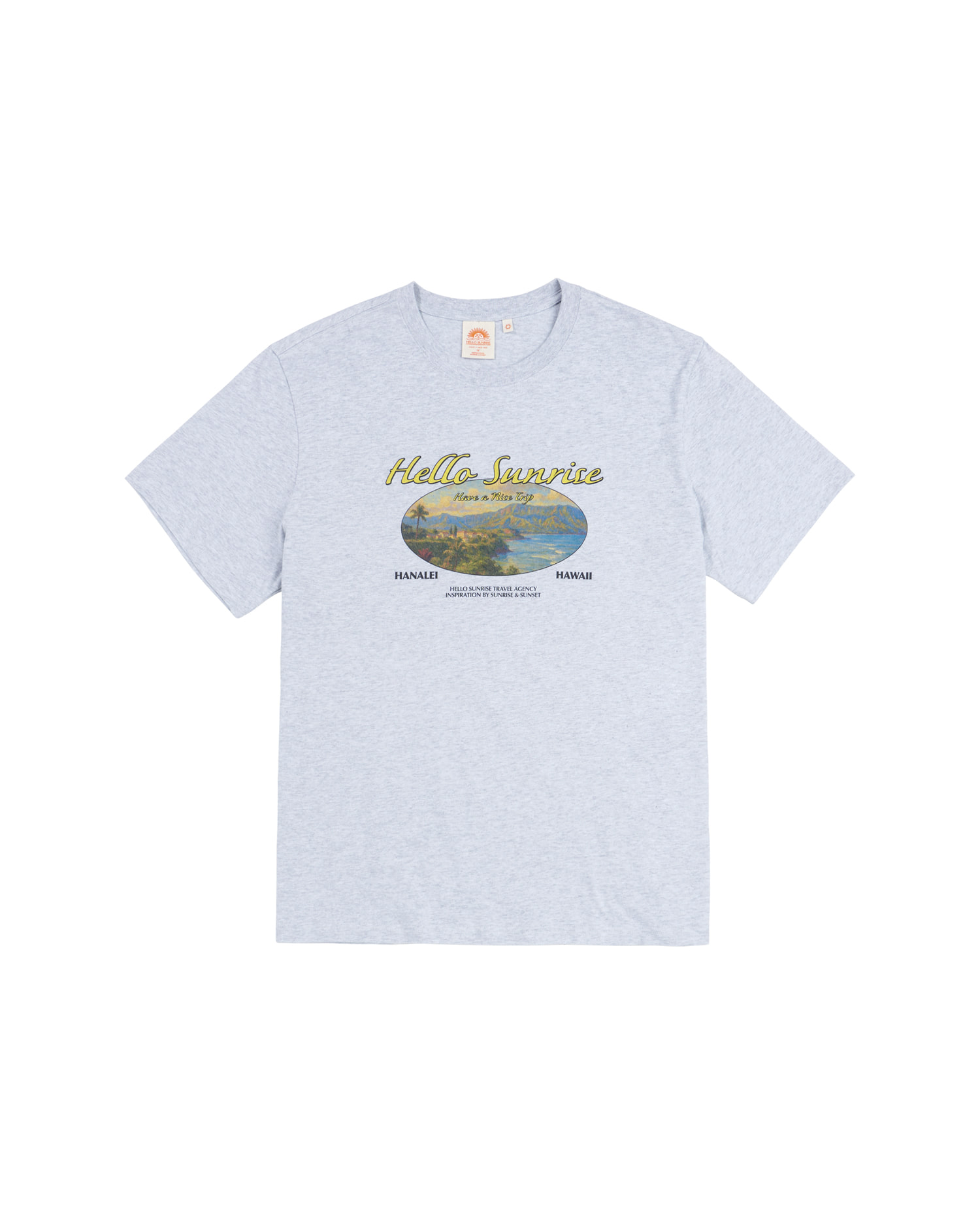 【HELLO SUNRISE】 HS Travel Agency Wave Logo Tee /追跡付 Tops - Hello Sunrise