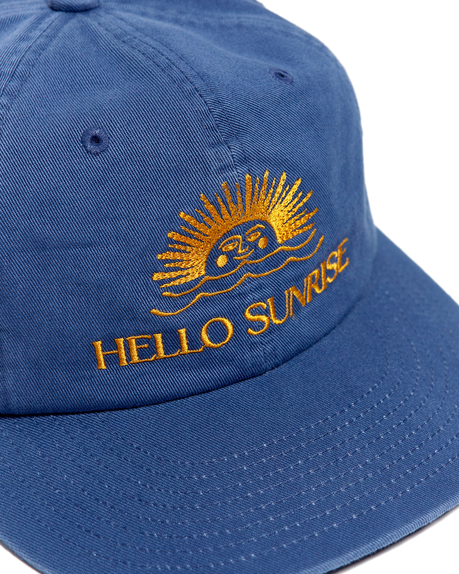 キャップ Hello Sunrise Washed OG Logo 6panel CapOcean Blue 23HSCPOB00 Washed OG Logo 6panel Cap_Ocean Blue - Hello Sunrise