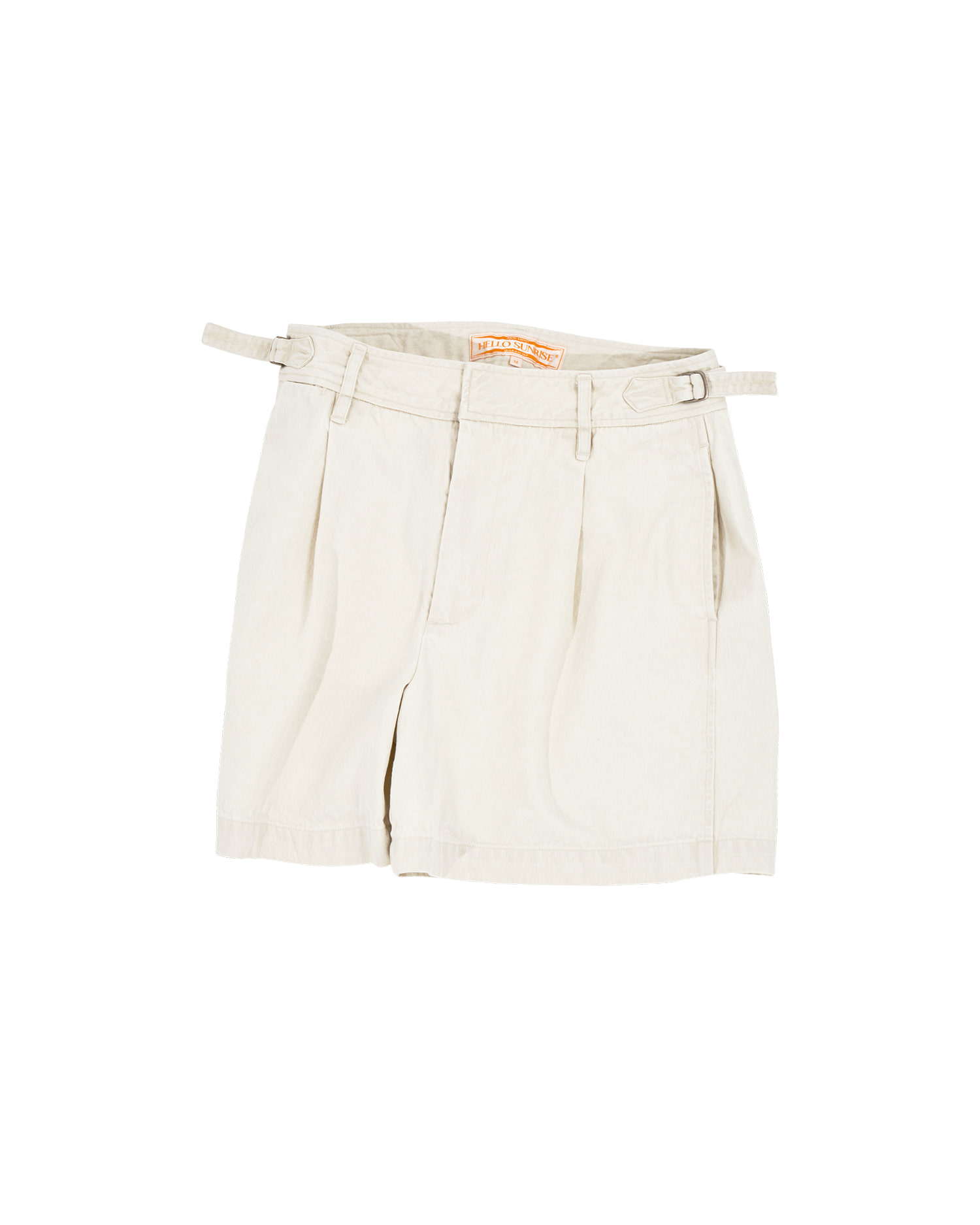 ★HELLO SUNRISE★HS WASHED COTTON SHORTS HS Washed Cotton Shorts_Beige - Hello Sunrise