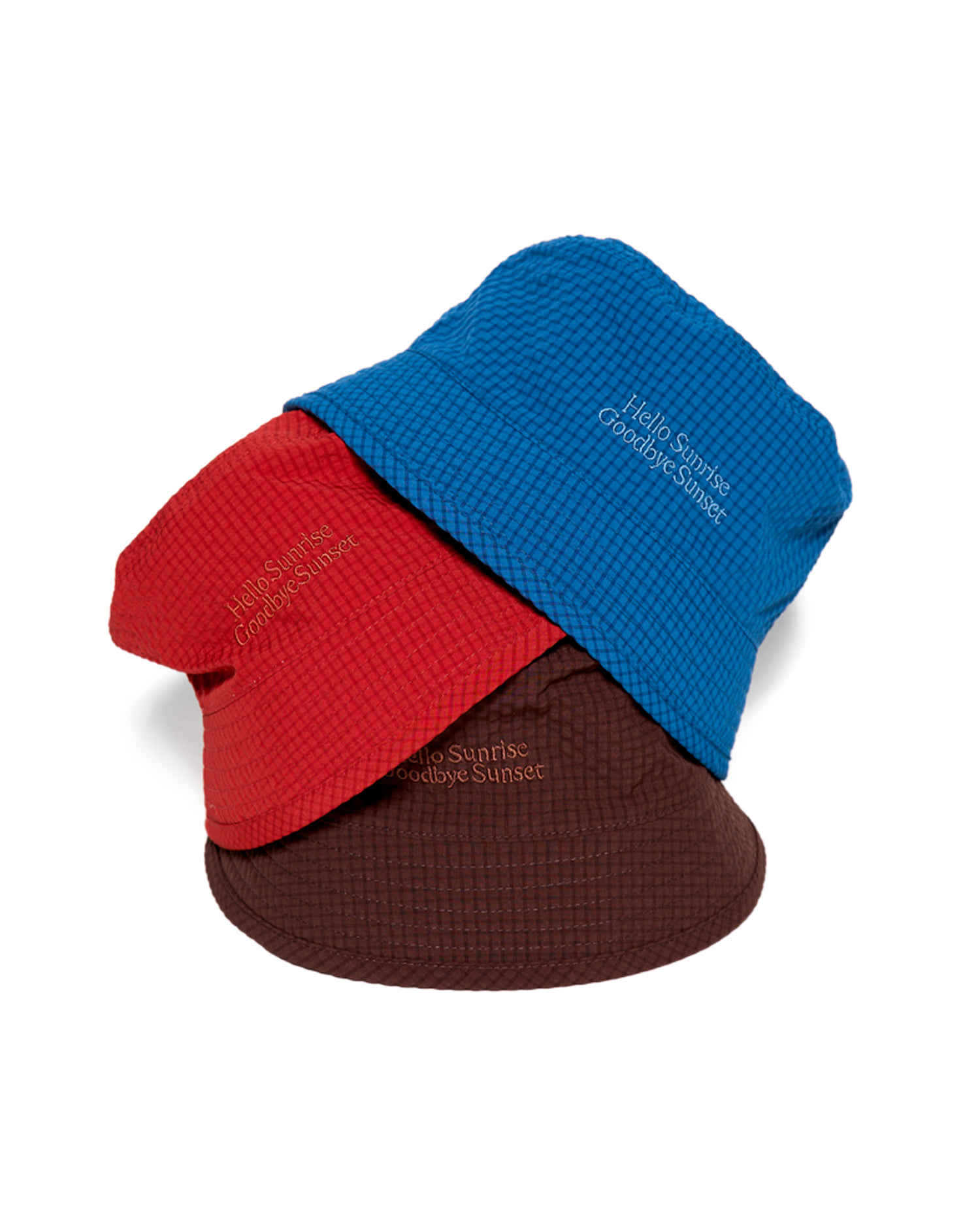 ★Hello Sunrise★ HS Classic Typo Bucket Hat HS Classic Typo Bucket Hat_Teal - Hello Sunrise