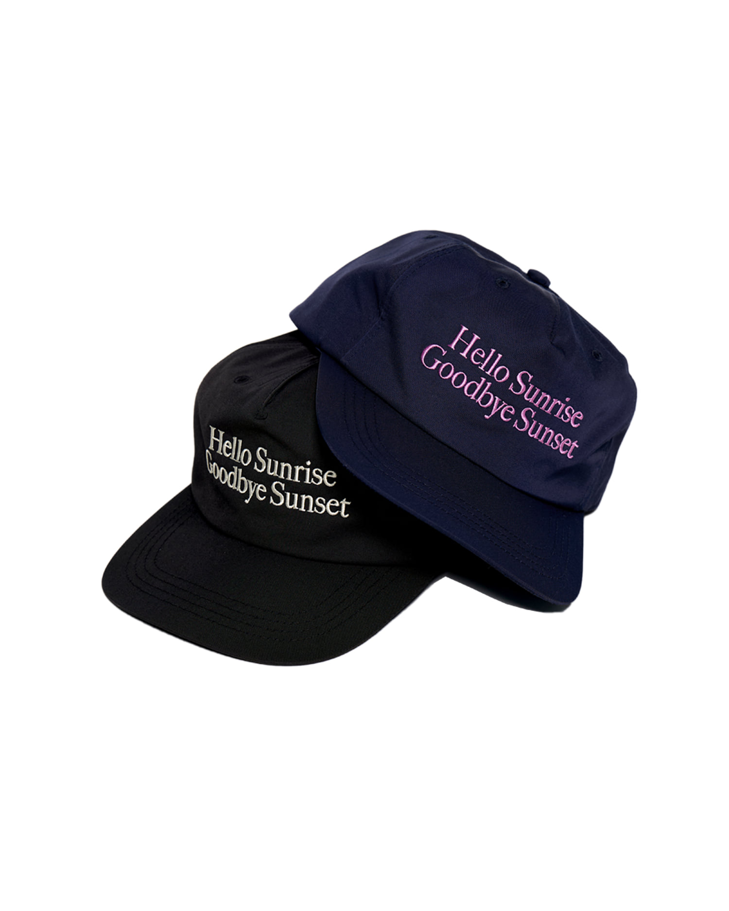 【HELLO SUNRISE】 Classic Typo Relaxed Fit 5panel Cap Classic Typo Relaxed Fit 5panel Cap_Navy - Hello Sunrise