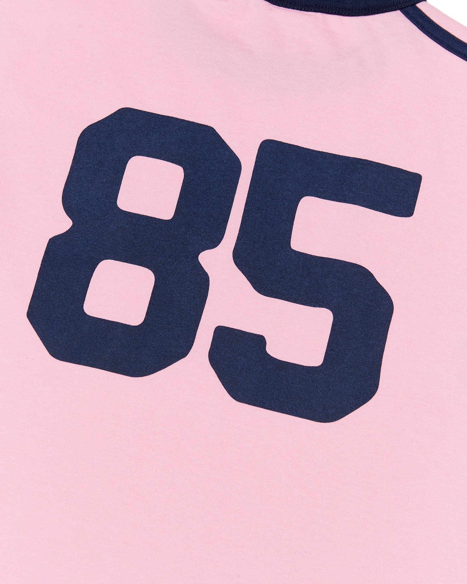 HS VTG Arch Logo Soccer Tee (W)_Pink & Navy - Hello Sunrise