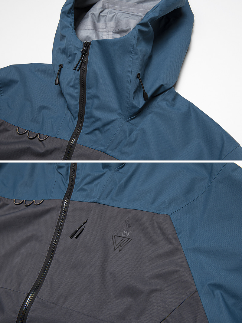 2122 AURA HIGHLIGHT JACKET Block blue - HELLOW COMPANY