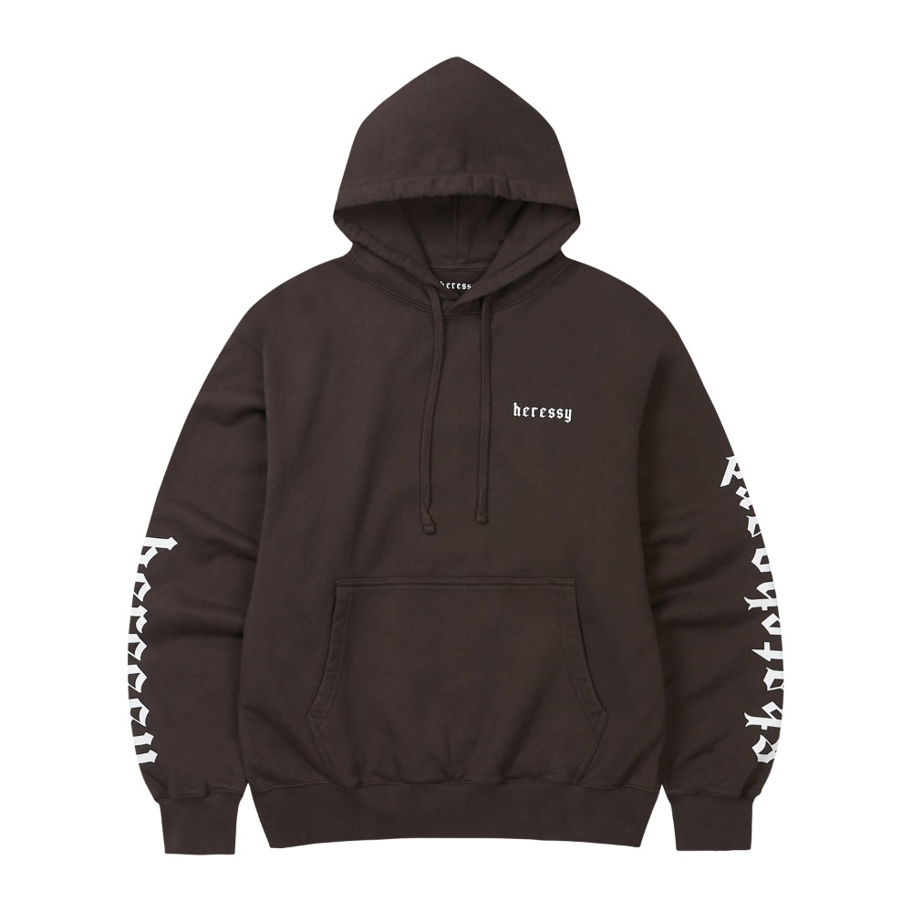 HERESSY SKATEBOARD HOODIE BROWN