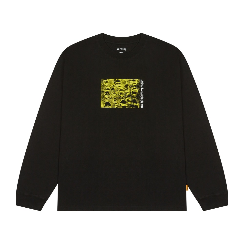 BLOCK FACE LONGSLEEVE BLACK