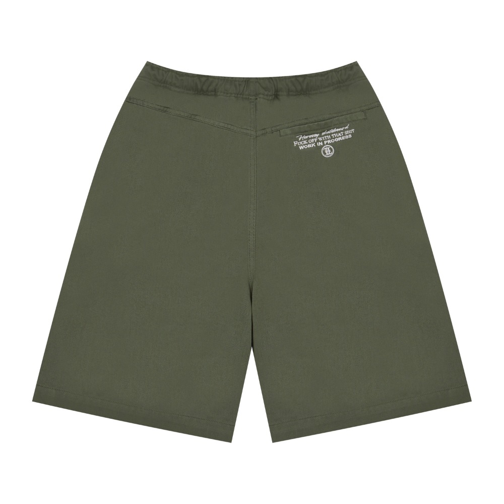 F*CK OFF BIO SHORT PANTS KHAKI