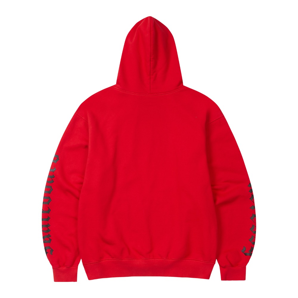 HERESSY SKATEBOARD HOODIE RED