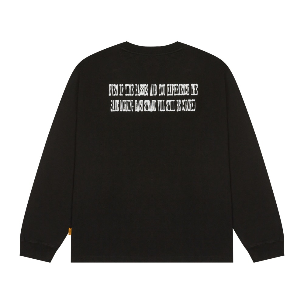 BLOCK FACE LONGSLEEVE BLACK