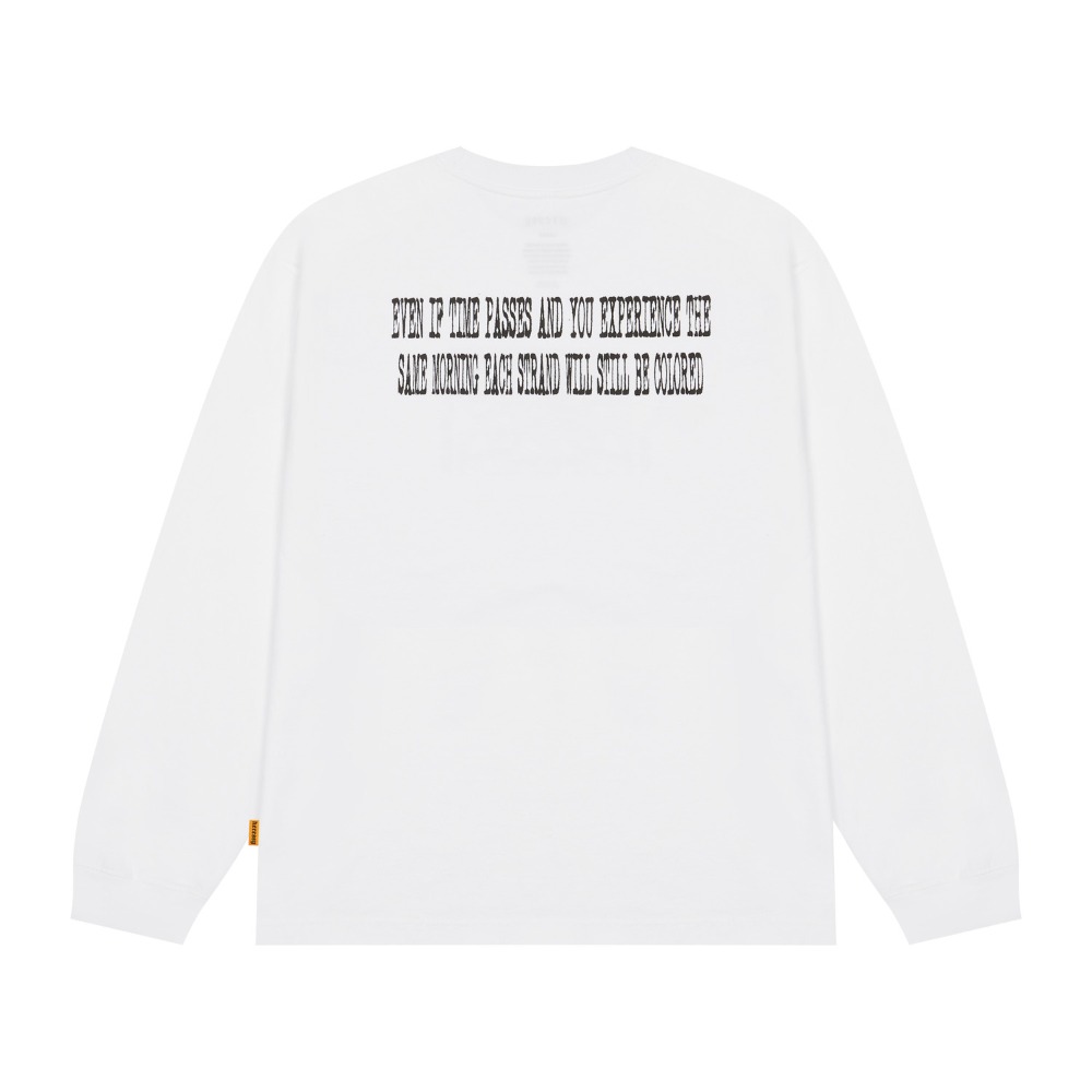 BLOCK FACE LONGSLEEVE WHITE