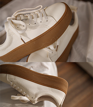 에르멜로 - [3.5cm / lambs leather]빈디 sneakers