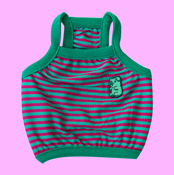 Cool Slush Crop Tank Top [Watermelon]