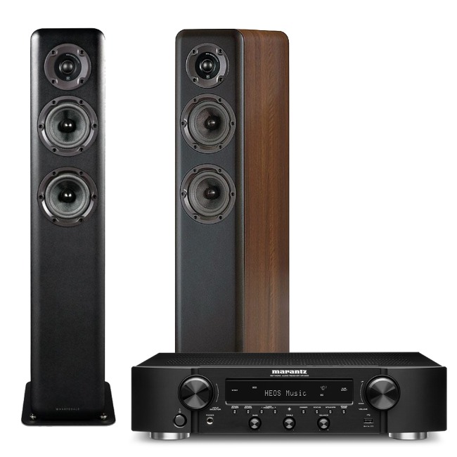 Wharfedale(와피데일) D330 톨보이 스피커 + Marantz (마란츠) NR1200 네트워크 스테레오 리시버 하이파이 패키지