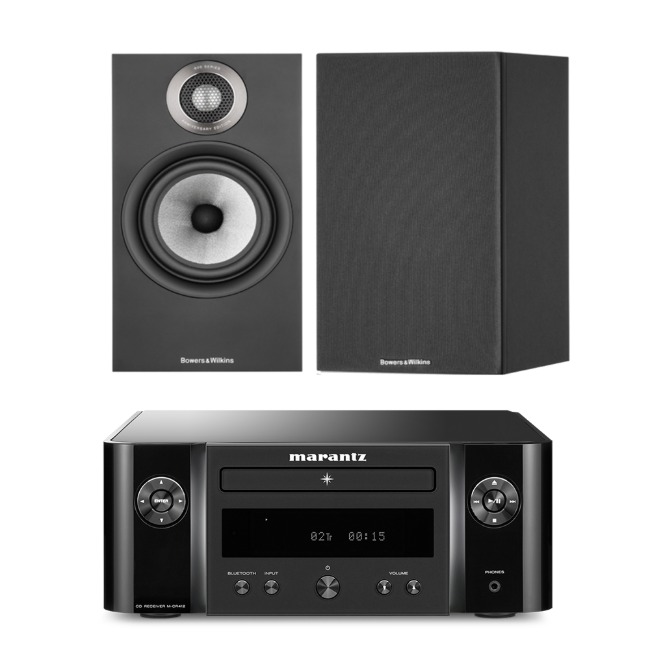 Marantz(마란츠) M-CR412 미니오디오 + B&amp;W 607 S2 애니버서리 북쉘프 스피커 패키지