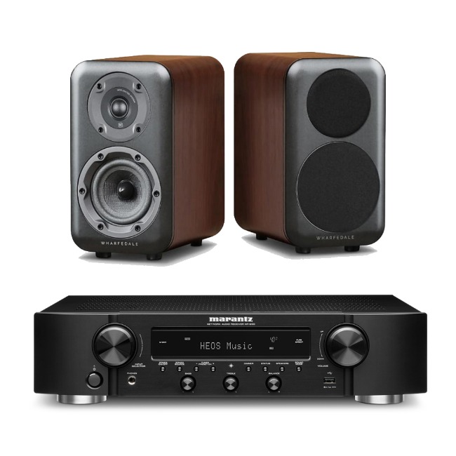 Wharfedale(와피데일) D310 북셀프스피커 + Marantz (마란츠) NR1200 네트워크 스테레오 리시버 하이파이 패키지