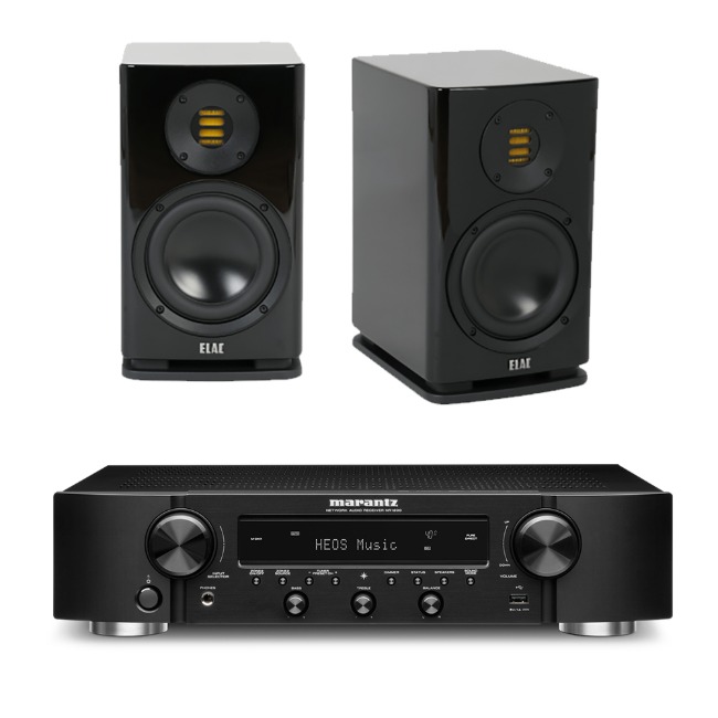 Elac (엘락) Solano (솔라노) BS283 북쉘프 스피커 + Marantz (마란츠) NR1200 네트워크 스테레오 리시버 하이파이 패키지