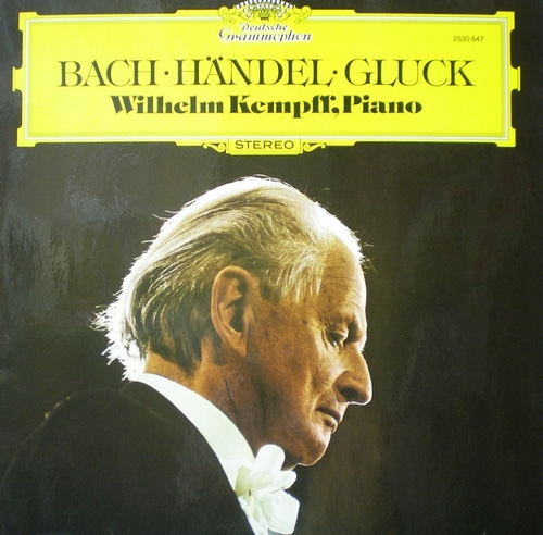 Bach/Handel/Gluck- Transcriptions- Kempff 중고 수입 오리지널 아날로그 LP