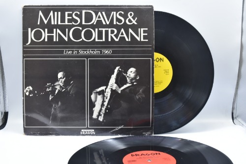 Miles Davis/John Coltrane[마일즈 데이비스/존 콜트레인]-Live in Stockholm 1960 중고 수입 오리지널 아날로그 LP