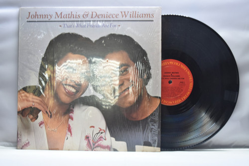 Johnny mathis &amp; Deniece williams[조니 마티스 &amp; 데니스 윌리엄스]- That&#039;s what friends are forㅡ 중고 수입 오리지널 아날로그 LP