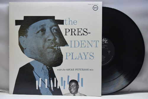 Lester Young feat. Oscar Peterson Trio [레스터 영 / 오스카 피터슨] – The President Plays With The Oscar Peterson Trio - 중고 수입 오리지널 아날로그 LP