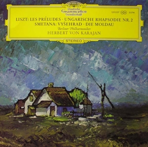 Liszt/Smetana-Les Preludes 외/Moldau 외-Karajan 중고 수입 오리지널 아날로그 LP