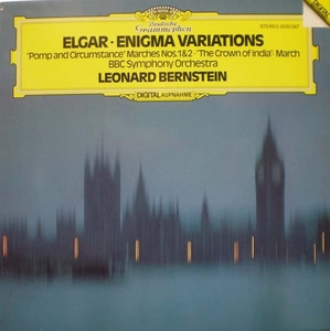 Elgar-Enigma Variations 외-Bernstein Original 1st German issue 중고 수입 오리지널 아날로그 LP