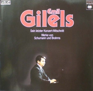 Schumann/Brahms- Symphonic Etude외/Variations on a Theme from Paganini- Emil Gilels 중고 수입 오리지널 아날로그 LP