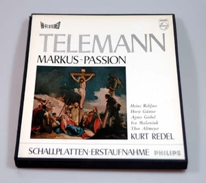 Telemann - Markus-Passion - Kurt Redel 2LP 세계 최초 레코딩