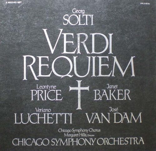 Verdi- Requiem- Price/Baker/Luchetti/Van Dam/Solti 2LP 중고 수입 오리지널 아날로그 LP