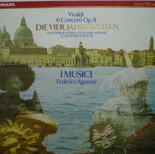 Vivaldi-6 Concertos(사계 외)-I Musici/Agostini 중고 수입 오리지널 아날로그 LP