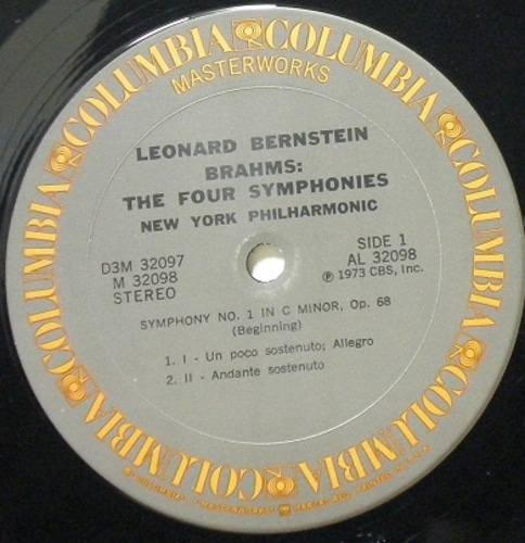 Brahms- The Four Symphonies- Bernstein (3LP Box) 중고 수입 오리지널 아날로그 LP