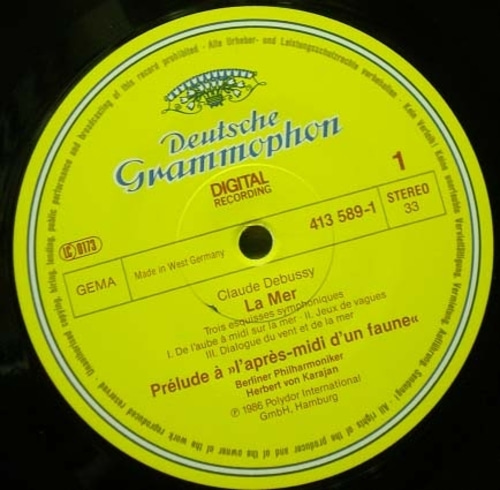 Debussy/Ravel- La Mer/ Pavane 외- Karajan 중고 수입 오리지널 아날로그 LP