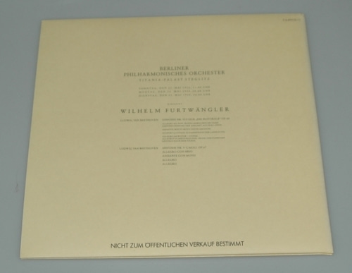 Beethoven - Symphony No.5 &amp; No.6 - Wilhelm Furtwangler 2LP