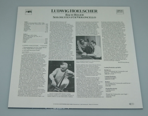 Bach - Cello Suite No.1/ Reger - Cello Suite No.2 - Ludwig Hoelscher