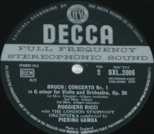 Mendelssohn/ Bruch- Violin Concertos - Ruggiero Ricci