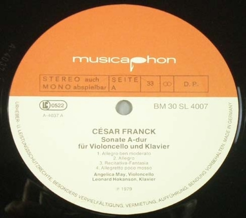 Franck/Brahms - Cello Sonatas - Angelica May