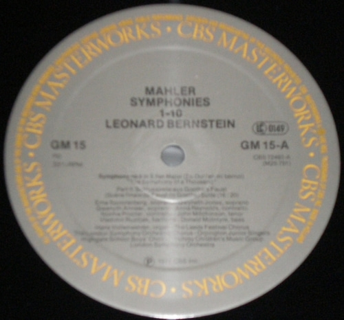 Mahler - 10 Symphonies Complete - Leonard Bernstein 15LP