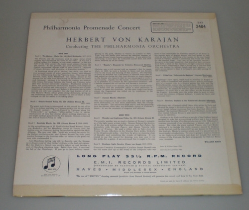 Philharmonia Promnade Concert - Herbert von Karajan