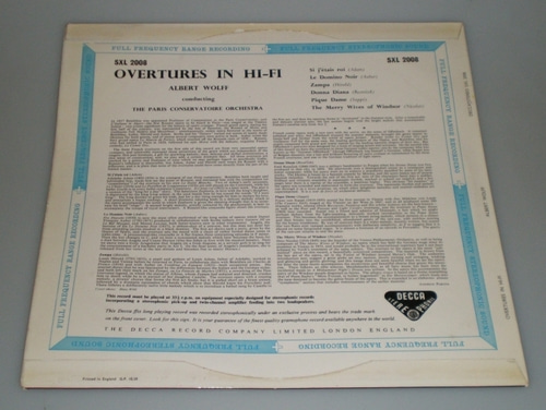 Overtures in Hi-Fi - Albert Wolff