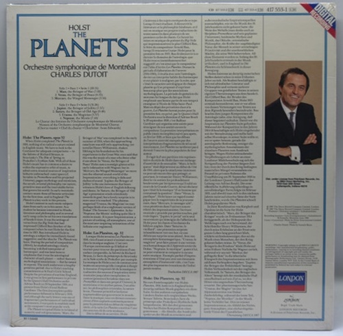 Holst - The Planets - Charles Dutoit 오리지널 미개봉 LP