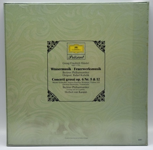 Handel - Water Music/ Fire Music/ Concerti Grossi - Rafael Kubelik/ Herbert von Karajan 2LP 오리지널 미개봉 LP